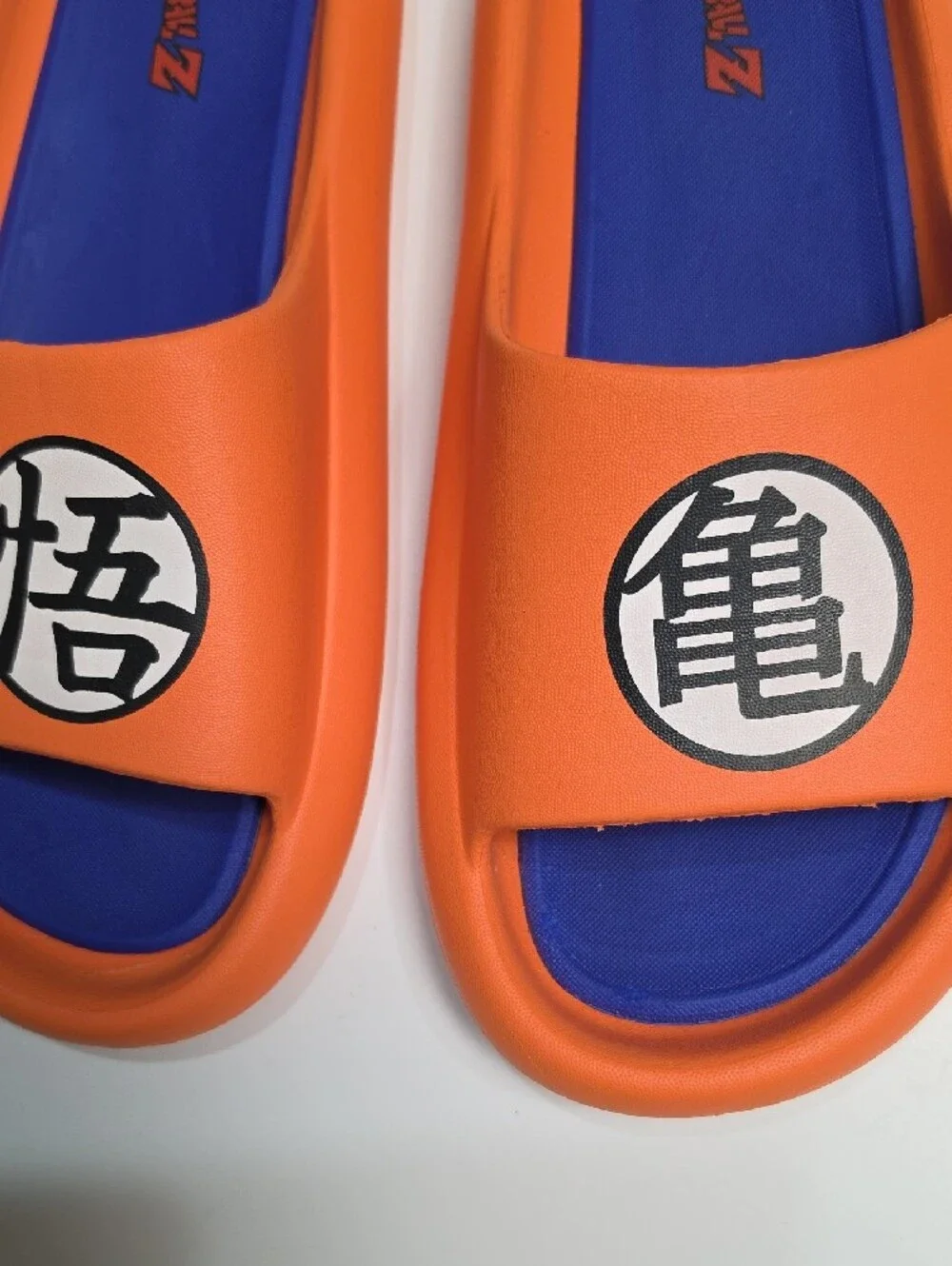 Ground Up Dragon Ball Z Orange & Blue Comfort Slide Sandals - Size 13